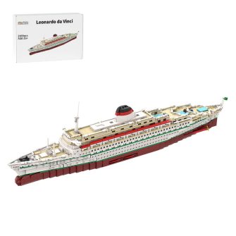 1400 Scale Leonardo da Vinci Italian Ocean Liner Building Blocks (2489PCS)by bru_bri_mocs